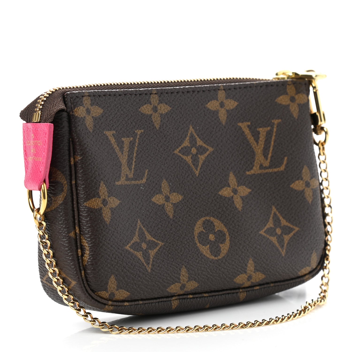 Louis Vuitton Monogram 2019 Christmas Animation Mini Courchevel Pochette Accessories Fuchsia 3 of 7