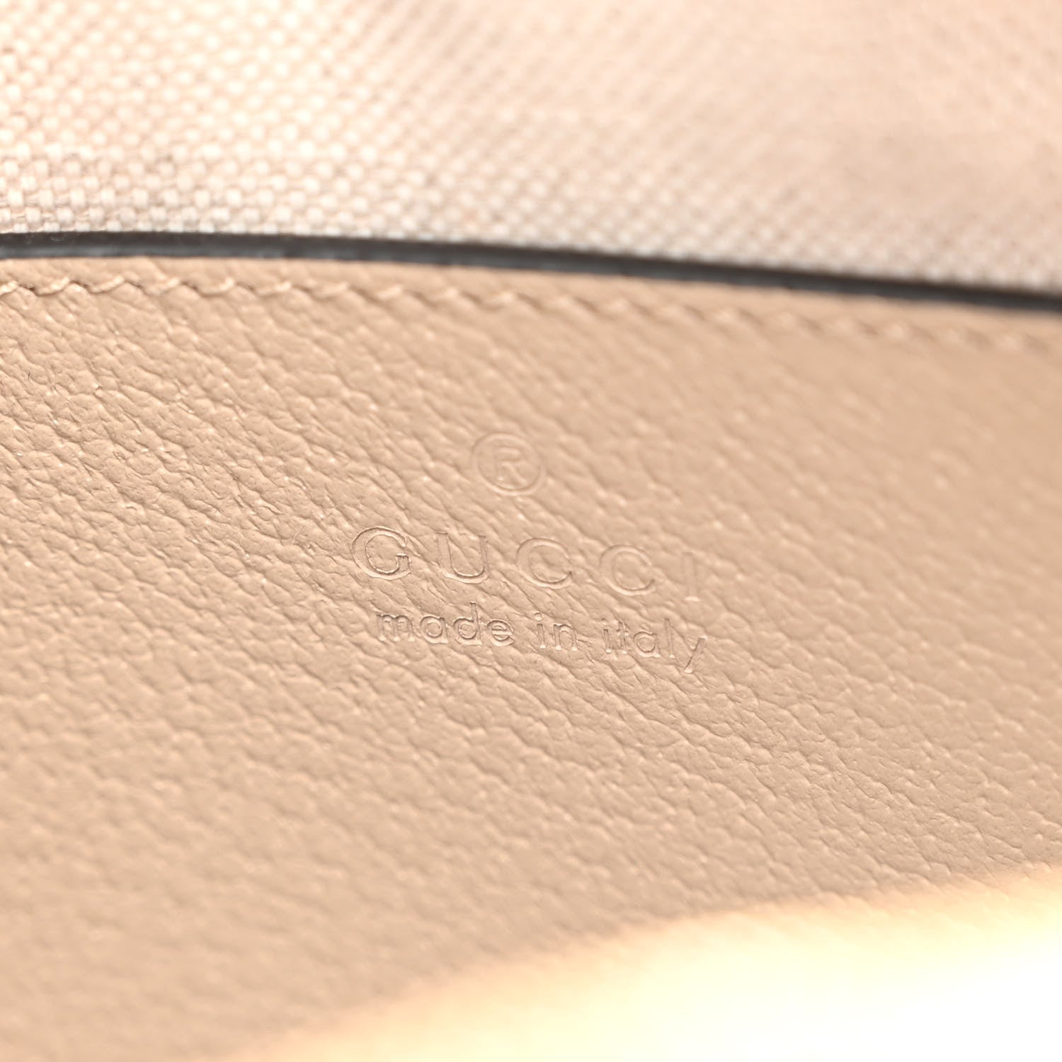 Gucci GG Supreme Monogram Textured Calfskin Web Mini Ophidia Shoulder Bag Beige Mystic White Oatmeal 6 of 9