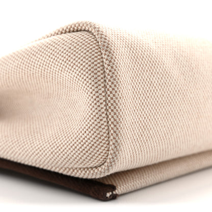 Hermes Military Toile Vache Hunter Herbag Zip Retourne 20 Ecru Beige Ebene 9 of 12