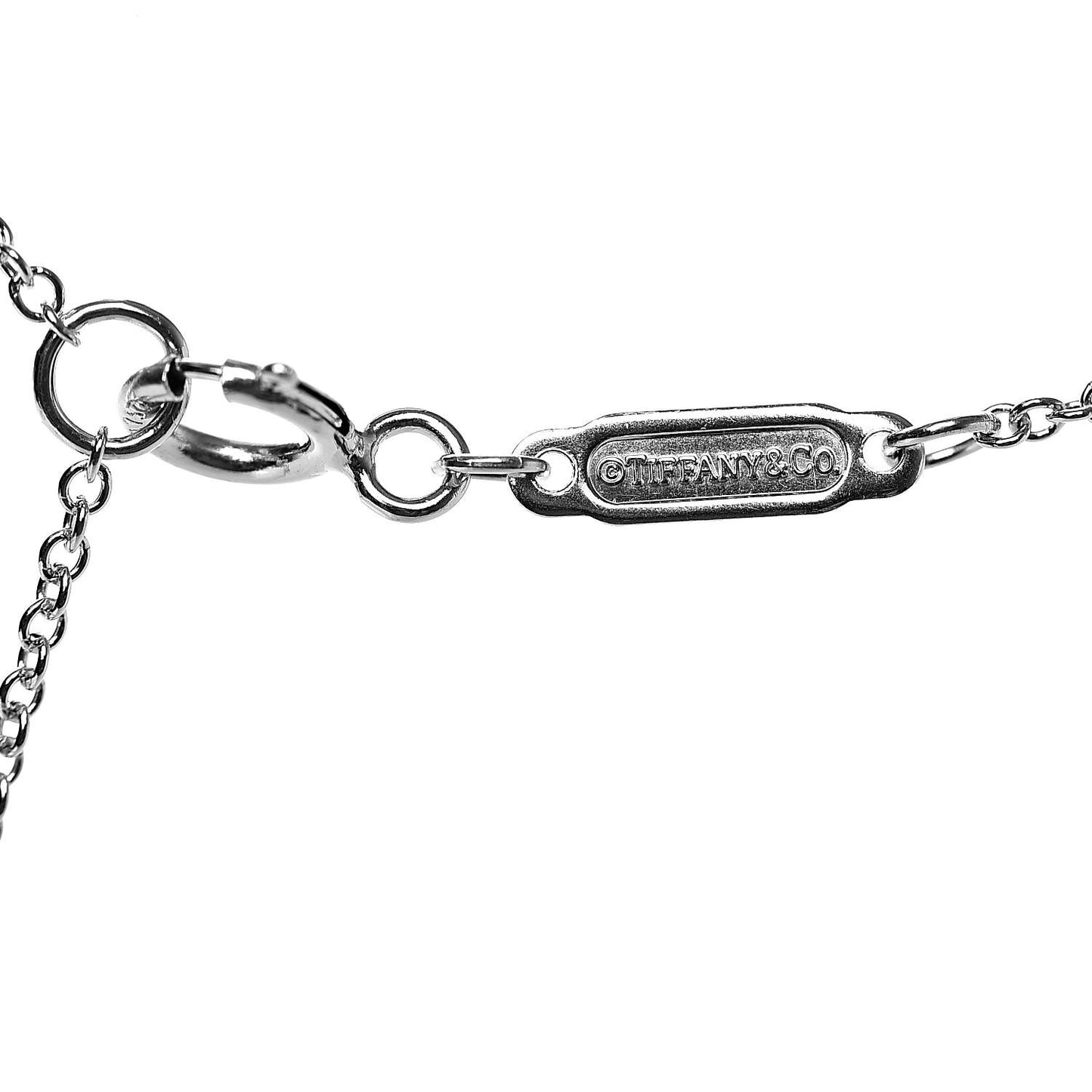 18K White Gold Diamond Medium Ampersand Pendant Necklace