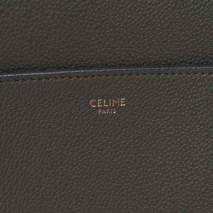 Celine Soft Grained Calfskin Sangle Bucket Bag Grey 7 of 10