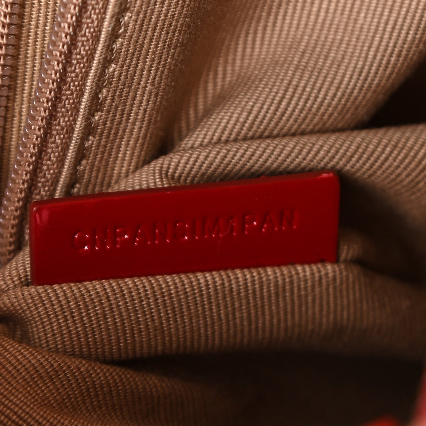 Patent Nova Check Medium Melbury Tote Red