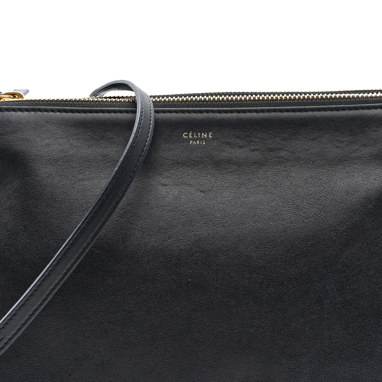 Lambskin Large Trio Crossbody Bag Black