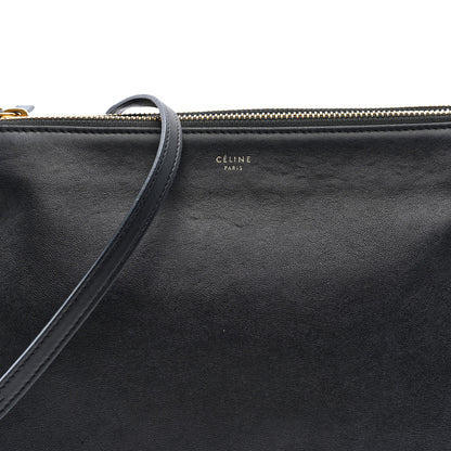 Celine Lambskin Large Trio Crossbody Bag Black 9 of 11