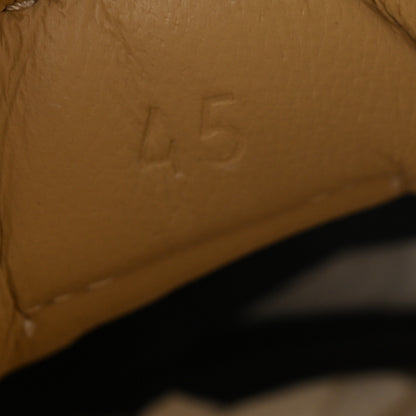 Hermes Technical Canvas Suede Goatskin Jet Sneakers 45 Beige Marron 8 of 8