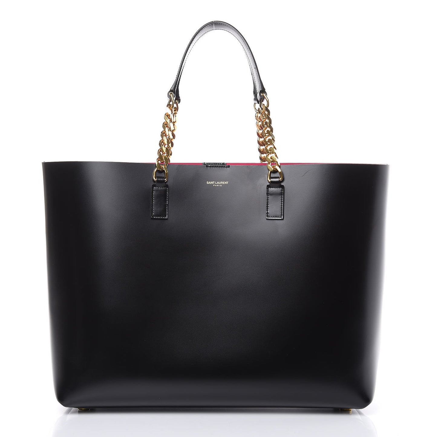 Calfskin Large Paris Shopper Tote Black