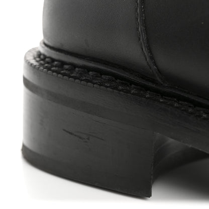 Louis Vuitton Calfskin Oversized Chain Academy Loafers 35 Black 11 of 12