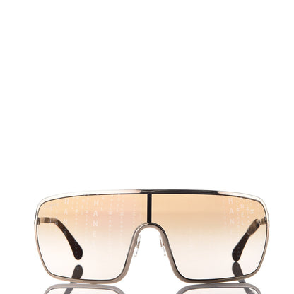 Chanel Shield Runway Sunglasses 71213 Gold 2 of 10