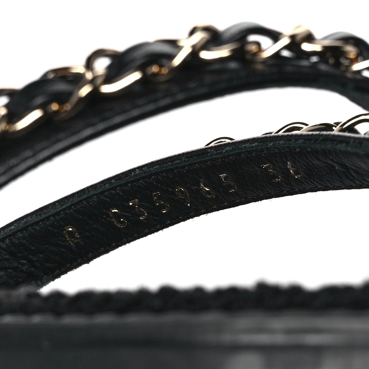 Chanel Lambskin CC Chain Thong Sandals 36 Black 8 of 9