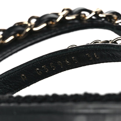 Chanel Lambskin CC Chain Thong Sandals 36 Black 8 of 9
