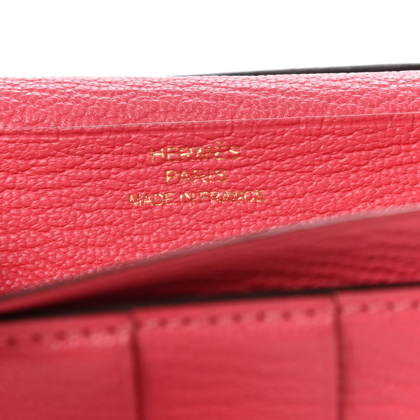 Chevre Mysore Bearn Gusset Wallet Rose Azalee