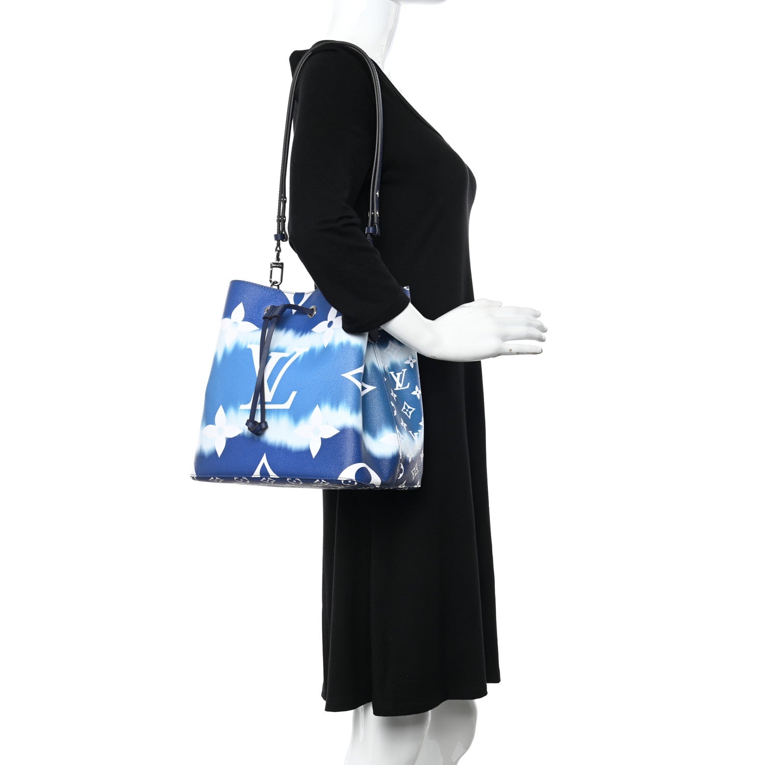 Louis Vuitton Monogram Escale Neonoe MM Blue 2 of 10