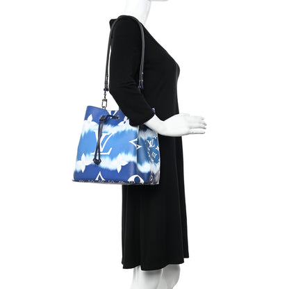 Louis Vuitton Monogram Escale Neonoe MM Blue 2 of 10
