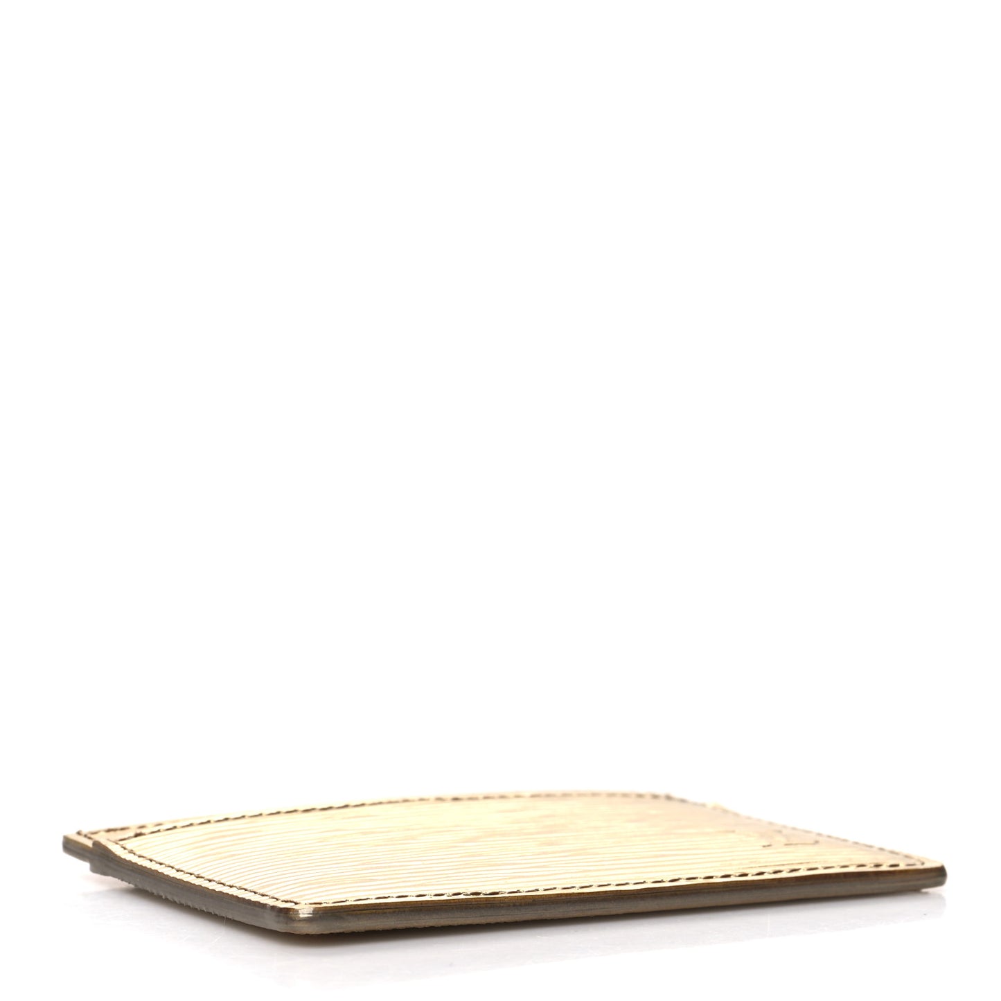 Epi Card Holder Gold
