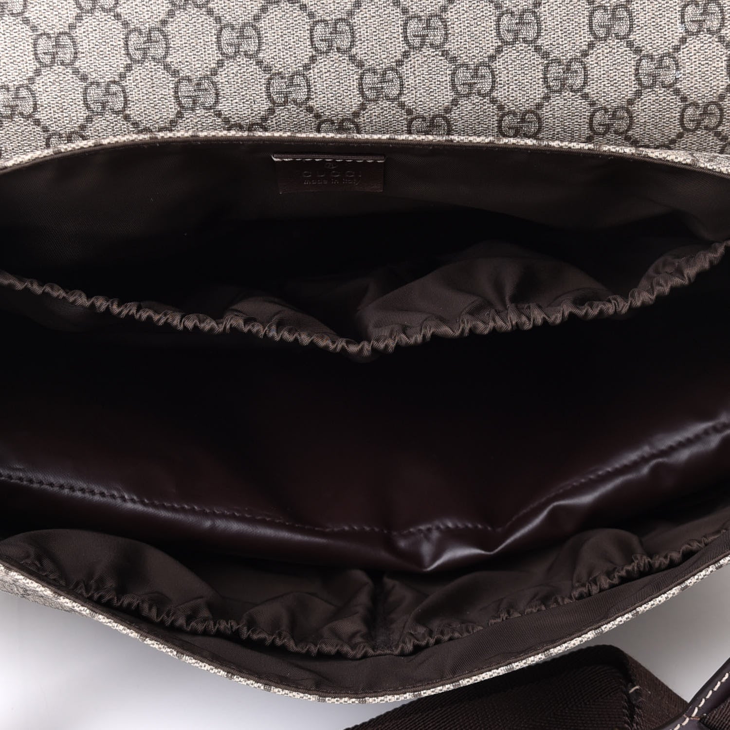 Gucci GG Plus Monogram Messenger Diaper Bag Dark Brown 4 of 4