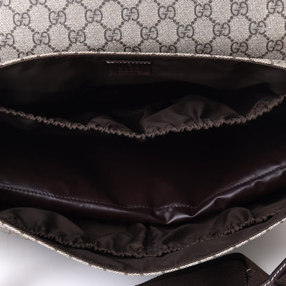 Gucci GG Plus Monogram Messenger Diaper Bag Dark Brown 4 of 4