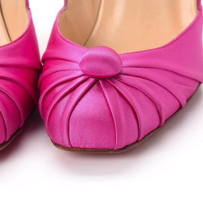 Christian Louboutin Satin Knotted Pumps 39.5 Pink 15 of 19