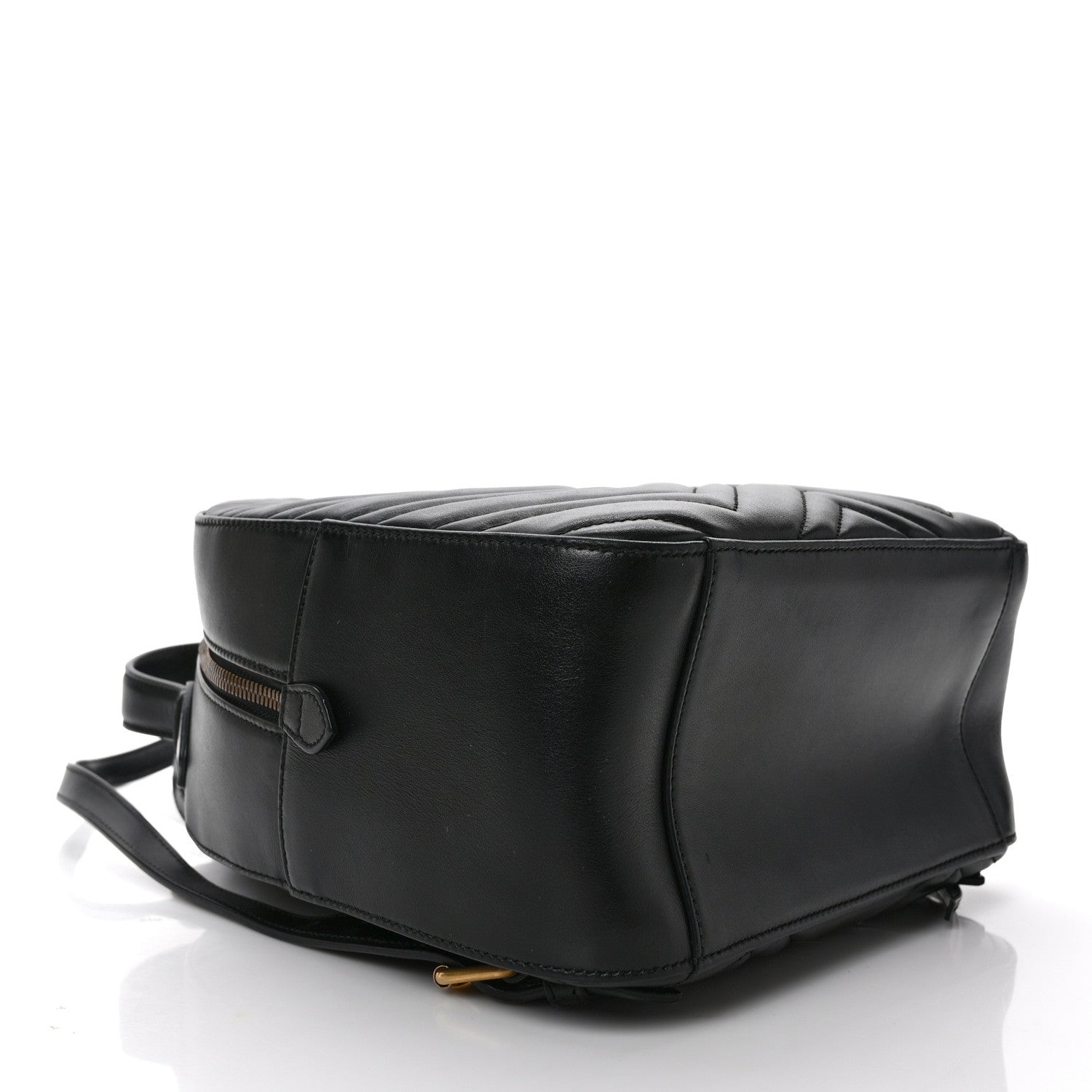 Gucci Calfskin Matelasse GG Marmont Dome Backpack Black 4 of 9