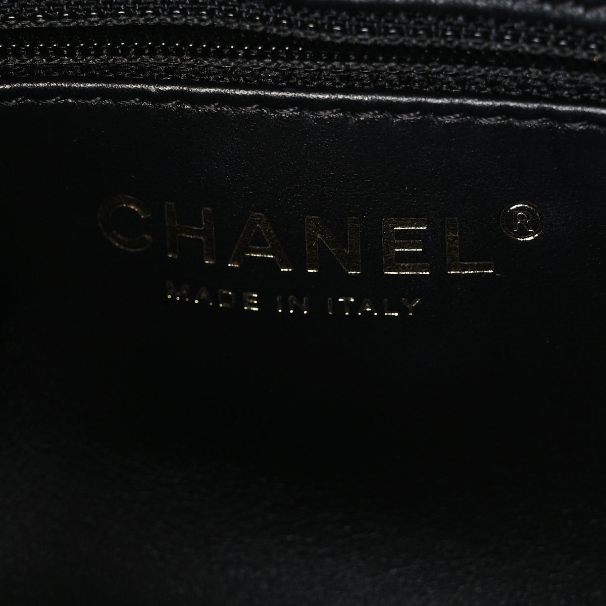 Shiny Aged Calfskin Quilted Nano Kelly Shopper Black