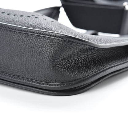 Hermes Taurillon Clemence Evelyne III PM Black 10 of 11