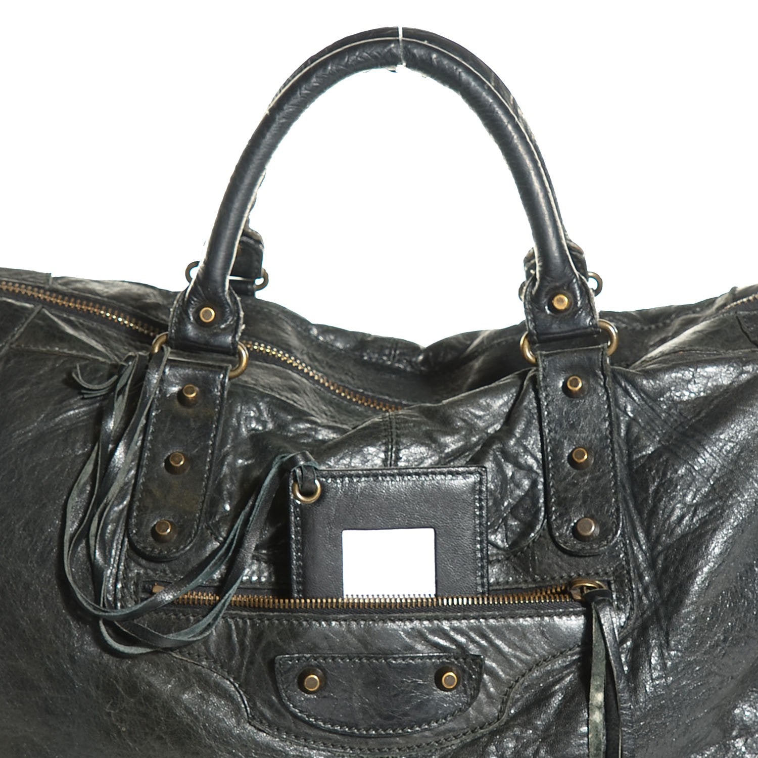 Balenciaga Chevre Classic Hardware Weekender Black 9 of 12