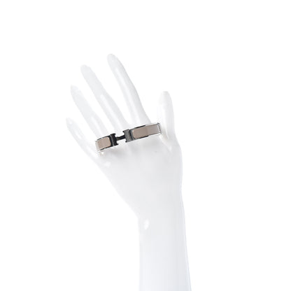 Hermes Enamel Narrow Clic Clac H Bracelet GM Marron Glace 2 of 5