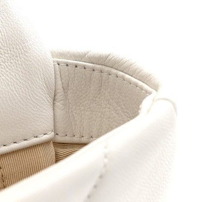 Chanel Goatskin Quilted Medium Chanel 19 Flap White 11 of 12