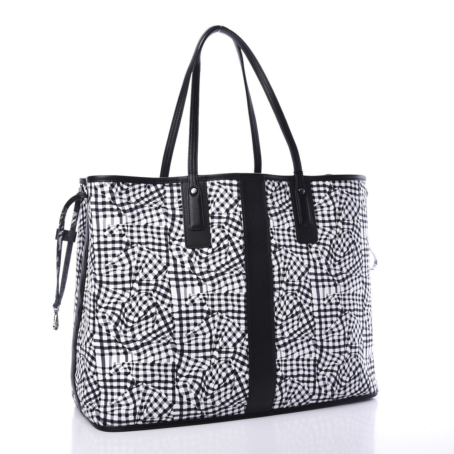 MCM Visetos Large Liz Reversible Shopper Tote Black 13 of 19