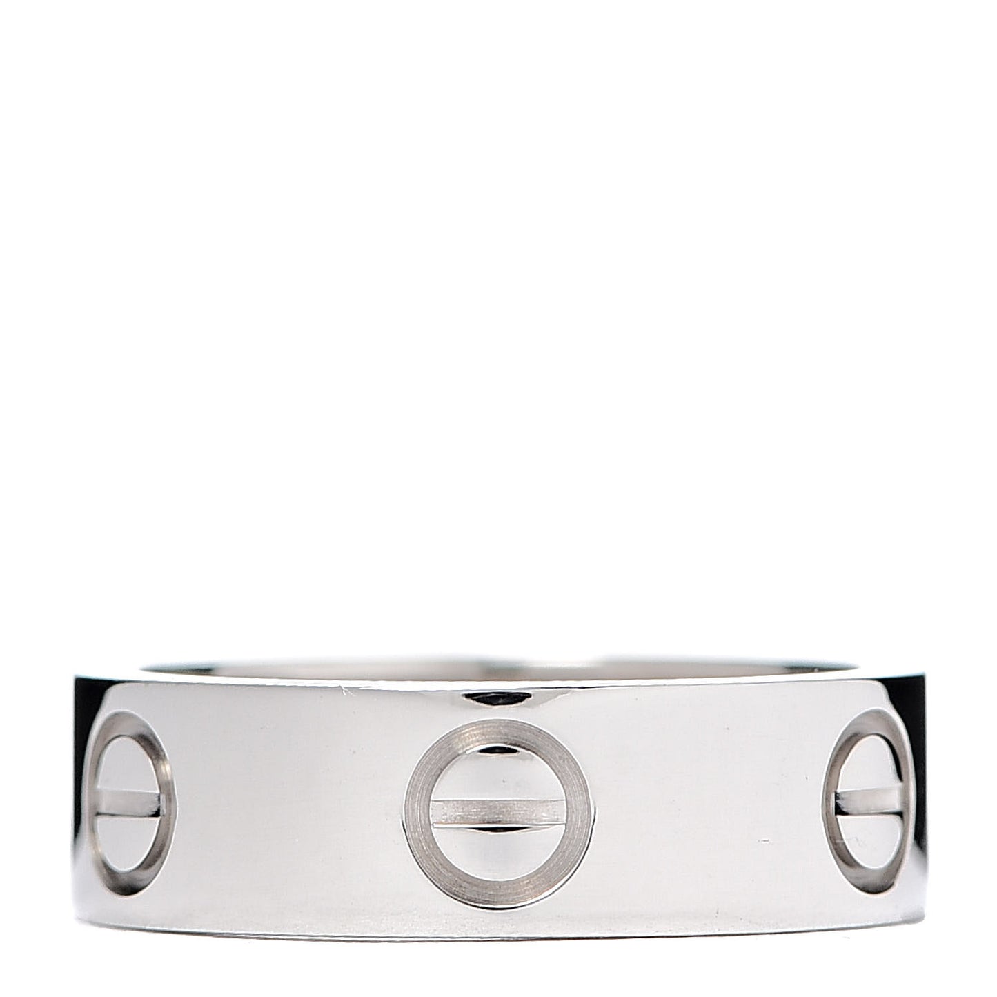 18K White Gold 5.5mm LOVE Ring 50 5.25