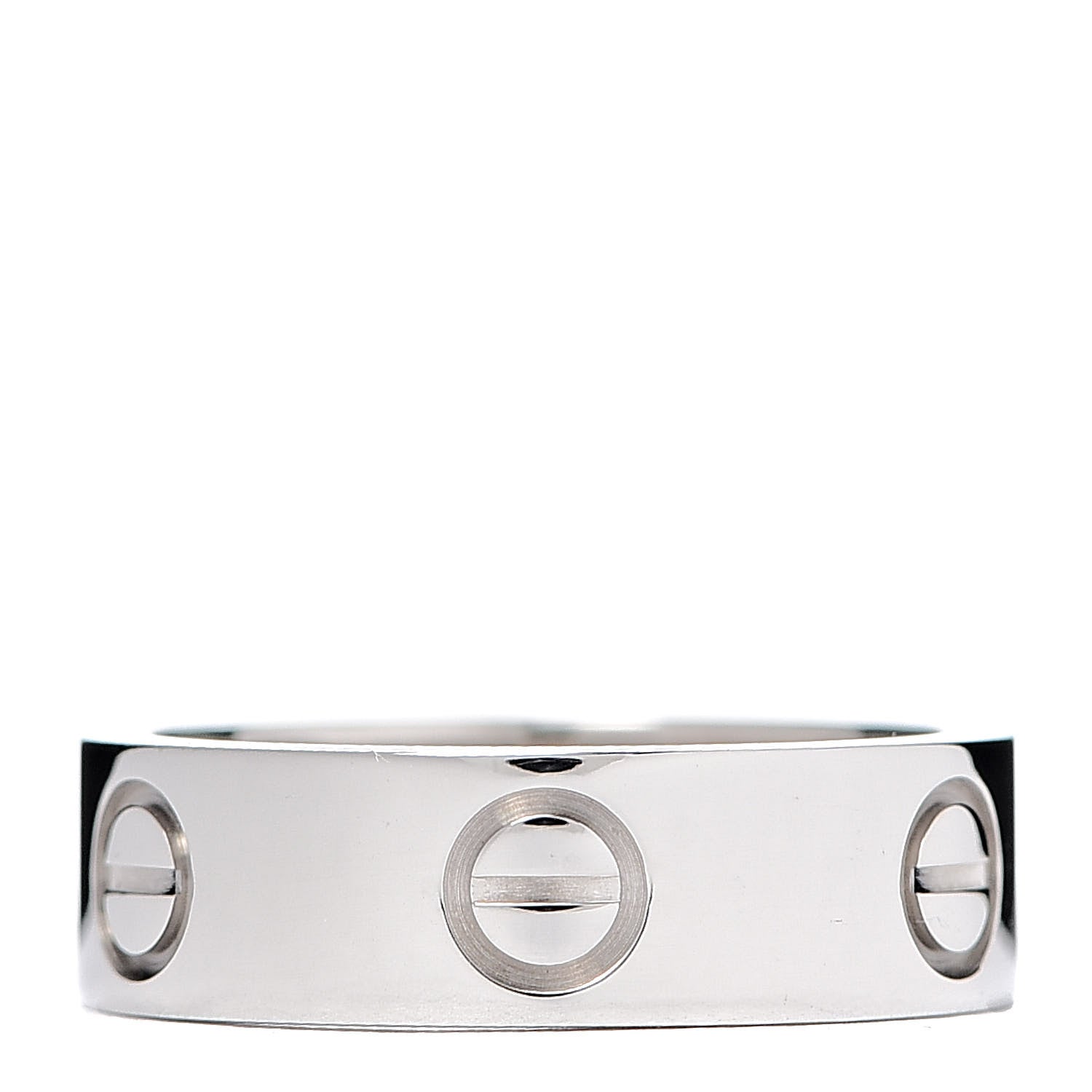 Cartier 18K White Gold 5.5mm LOVE Ring 50 5.25 3 of 5