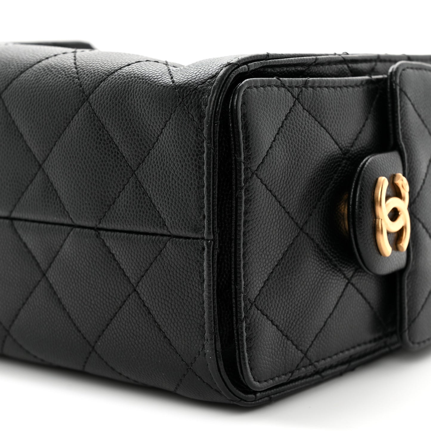 Caviar Quilted Mini Chanel 25 Handbag Black