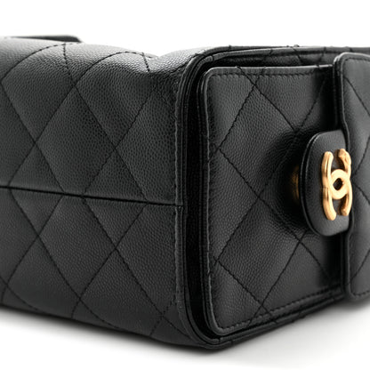 Chanel Caviar Quilted Mini Chanel 25 Handbag Black 10 of 12
