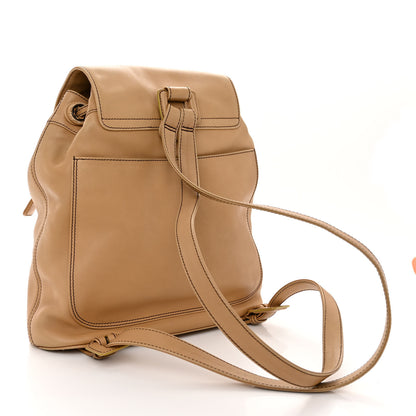 Chanel Lambskin CC Drawstring Backpack Beige 3 of 12