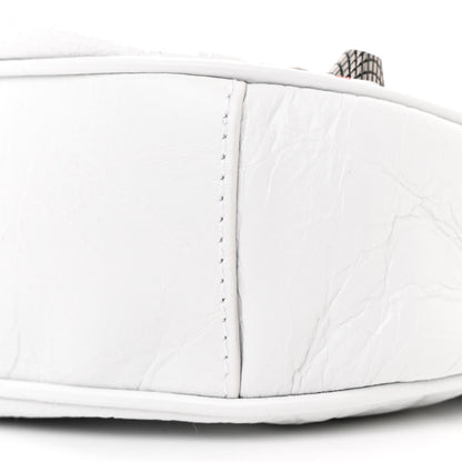 Balenciaga Agneau Arena Lunar New Year Graffiti Logo Le Cagole Shoulder Bag XS Optic White 12 of 12