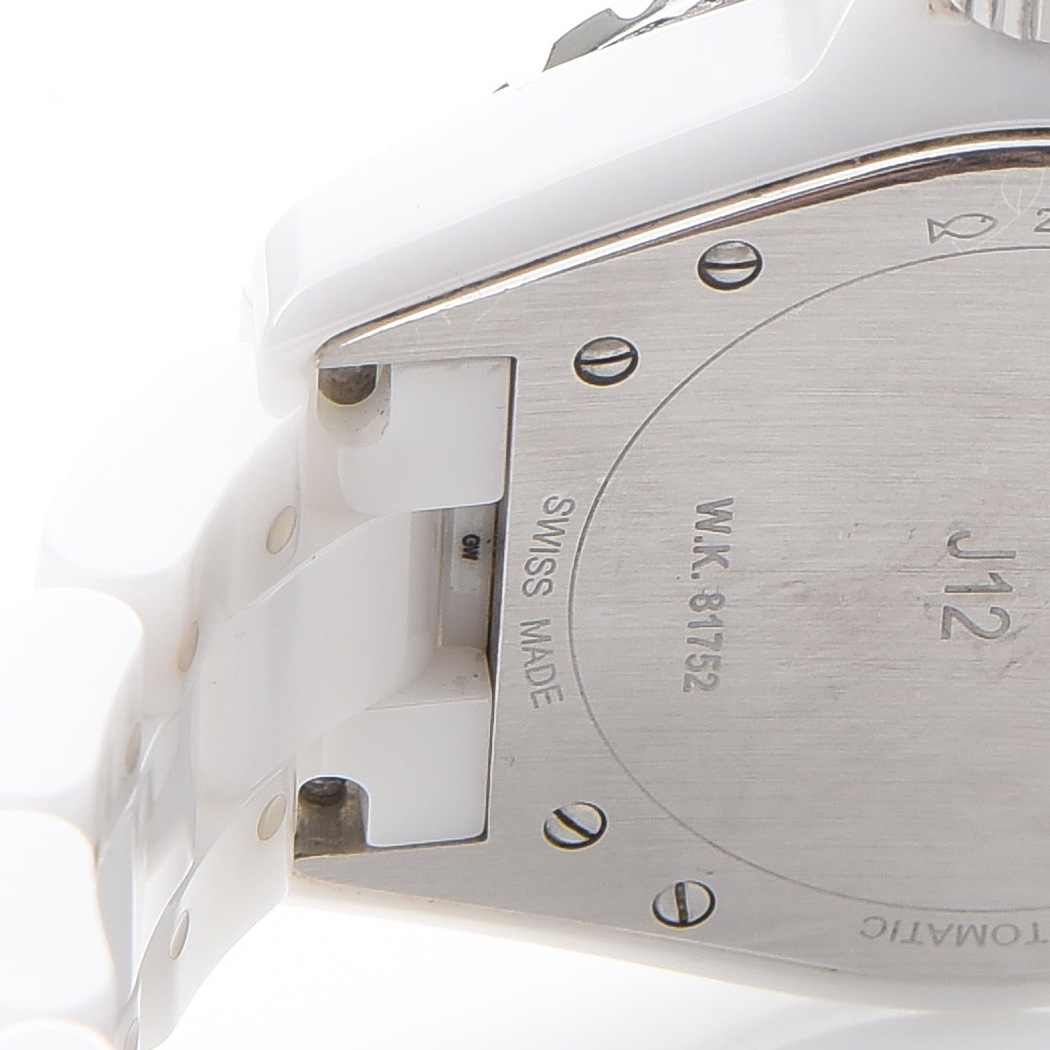 Chanel Stainless Steel Ceramic 38mm J12 Automatic Watch White 7 of 9