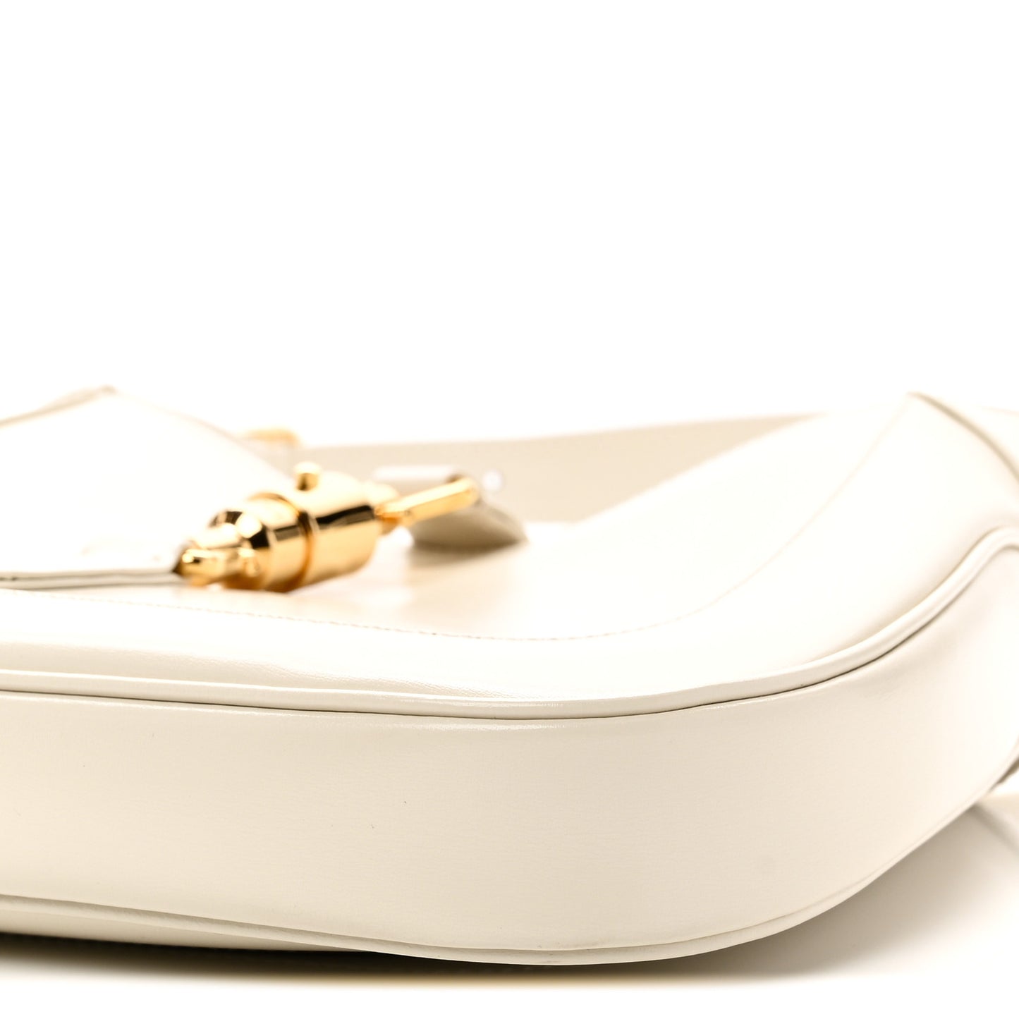 Boarded Dyana Lux Calfskin Small Jackie 1961 Hobo Mystic White