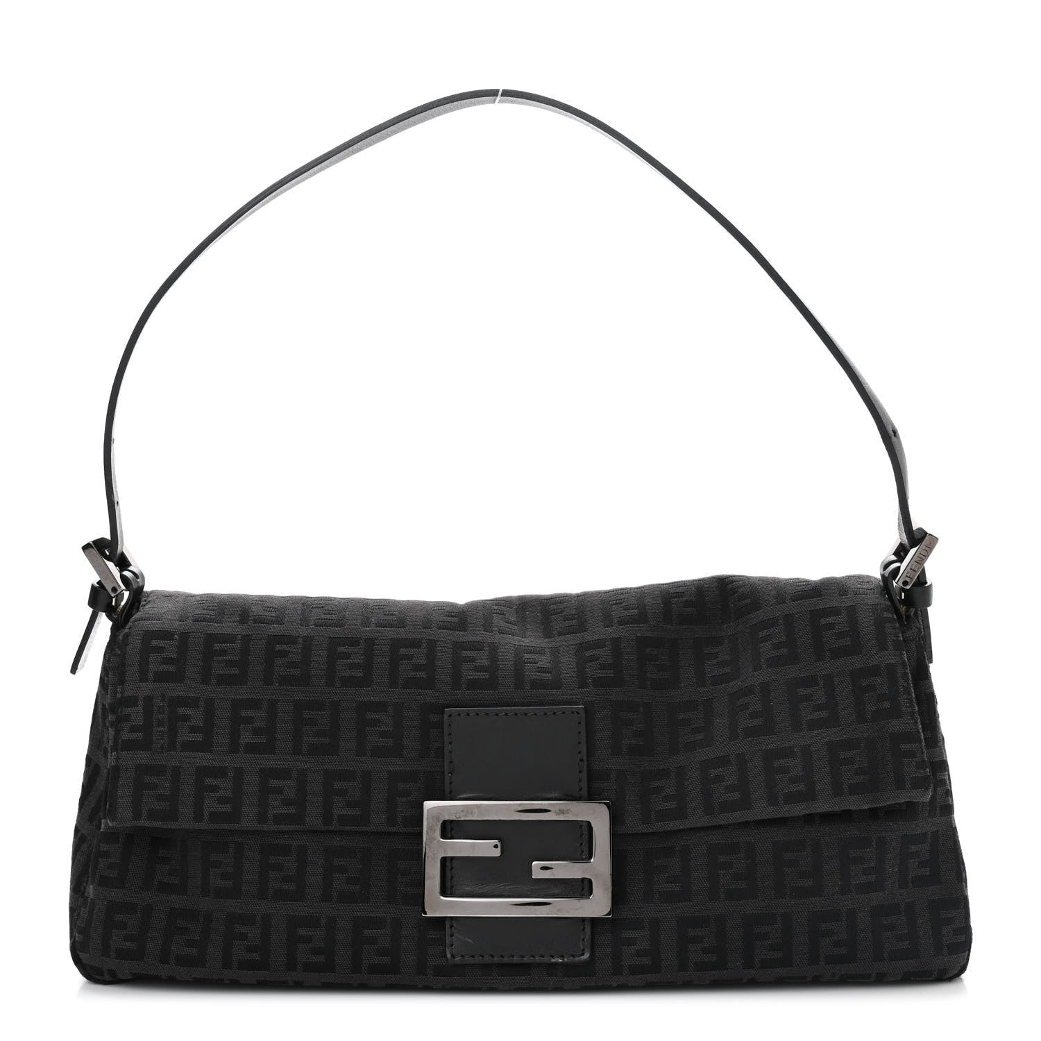 Fendi Zucchino Baguette Black 1 of 11