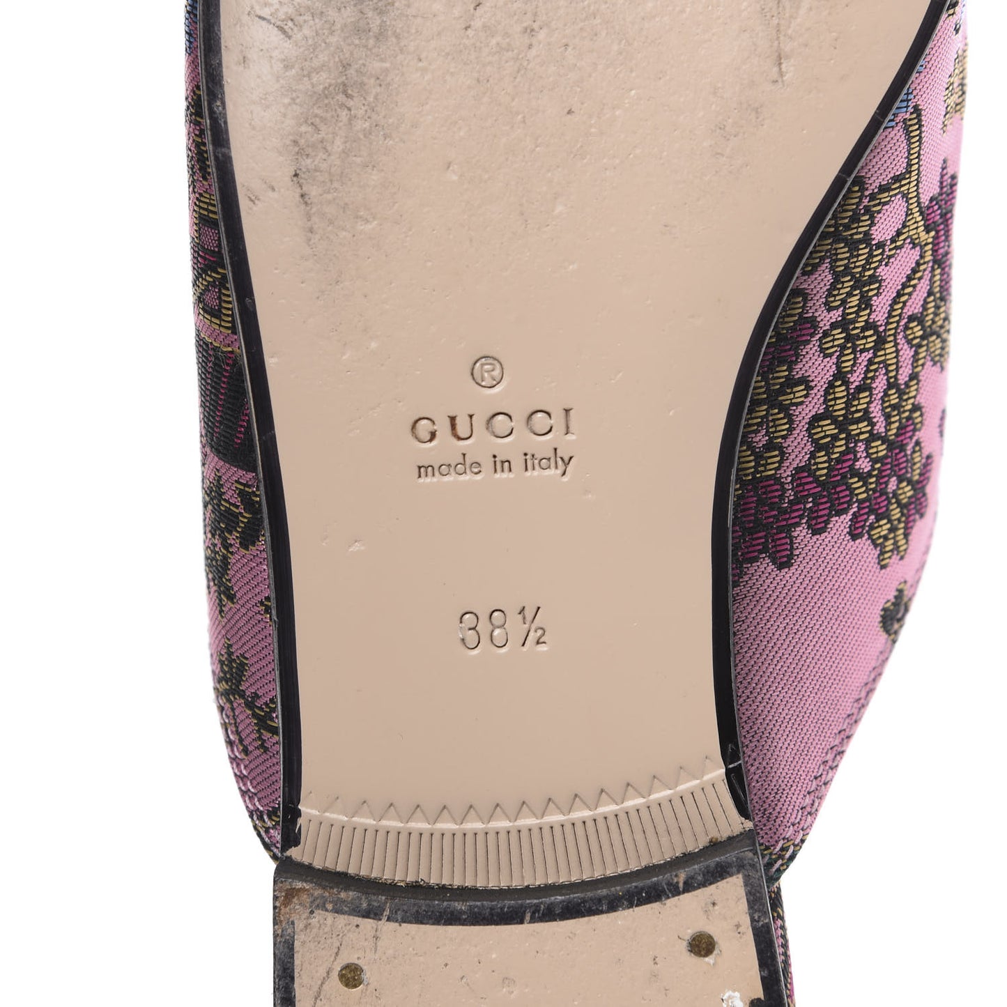 X DISNEY Jacquard Japanese Donald Duck Womens Princetown Slippers 38.5 Pink Black