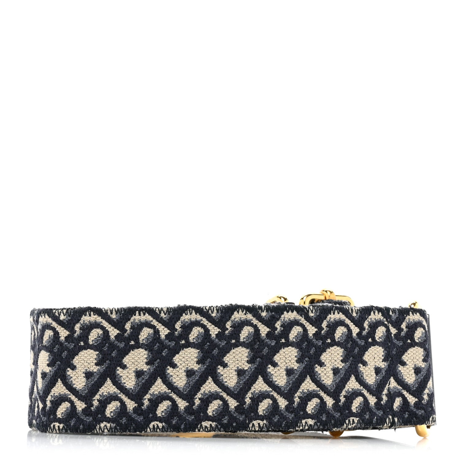 Christian Dior Oblique Adjustable Shoulder Strap Blue 2 of 4