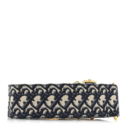 Christian Dior Oblique Adjustable Shoulder Strap Blue 2 of 4