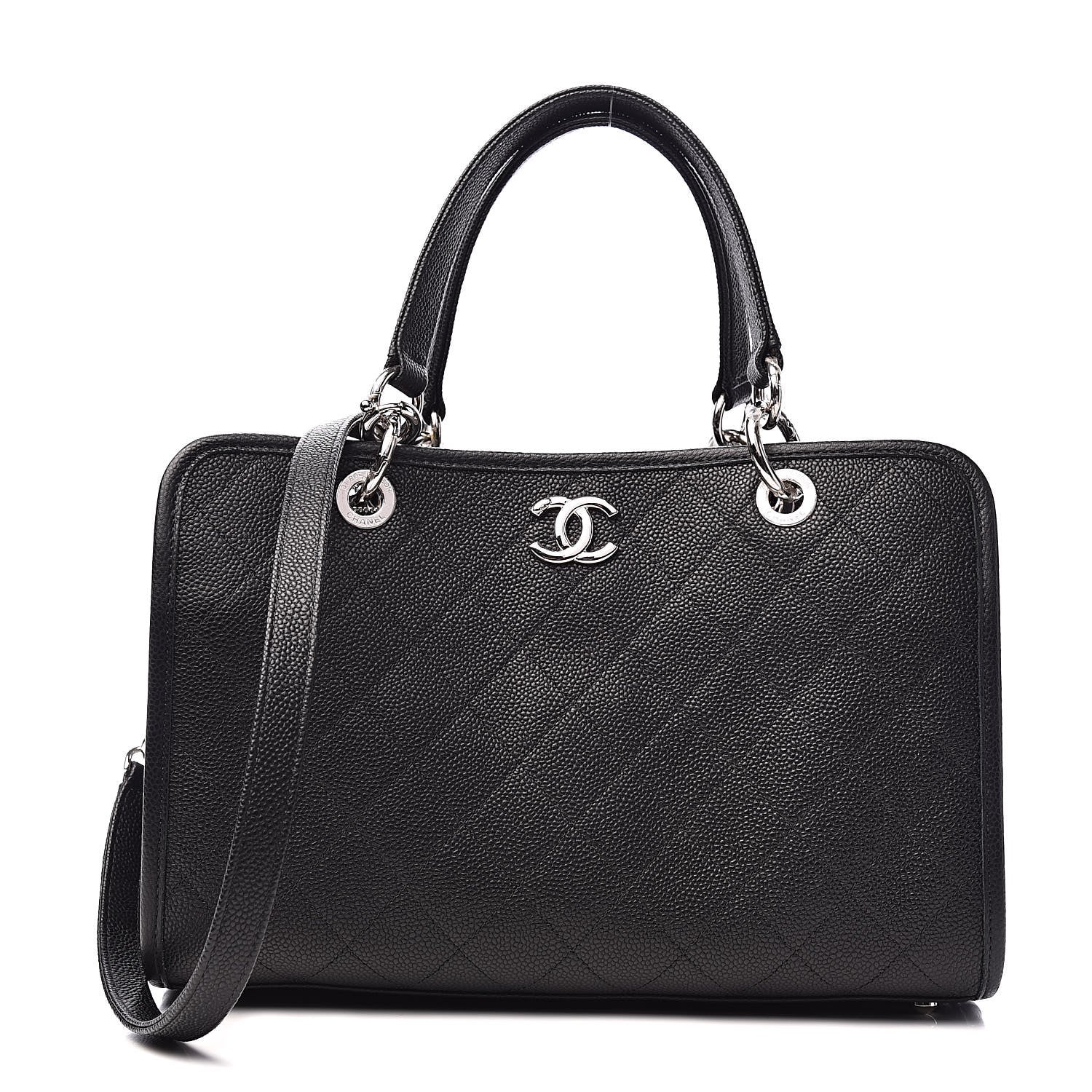 Chanel Caviar Stitched Shopping Tote Black 1 of 12
