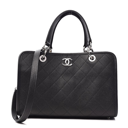 Chanel Caviar Stitched Shopping Tote Black 1 of 12
