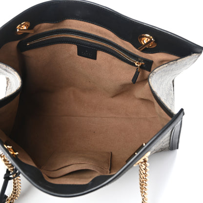 Gucci GG Supreme Monogram Medium Padlock Tote Black 5 of 8