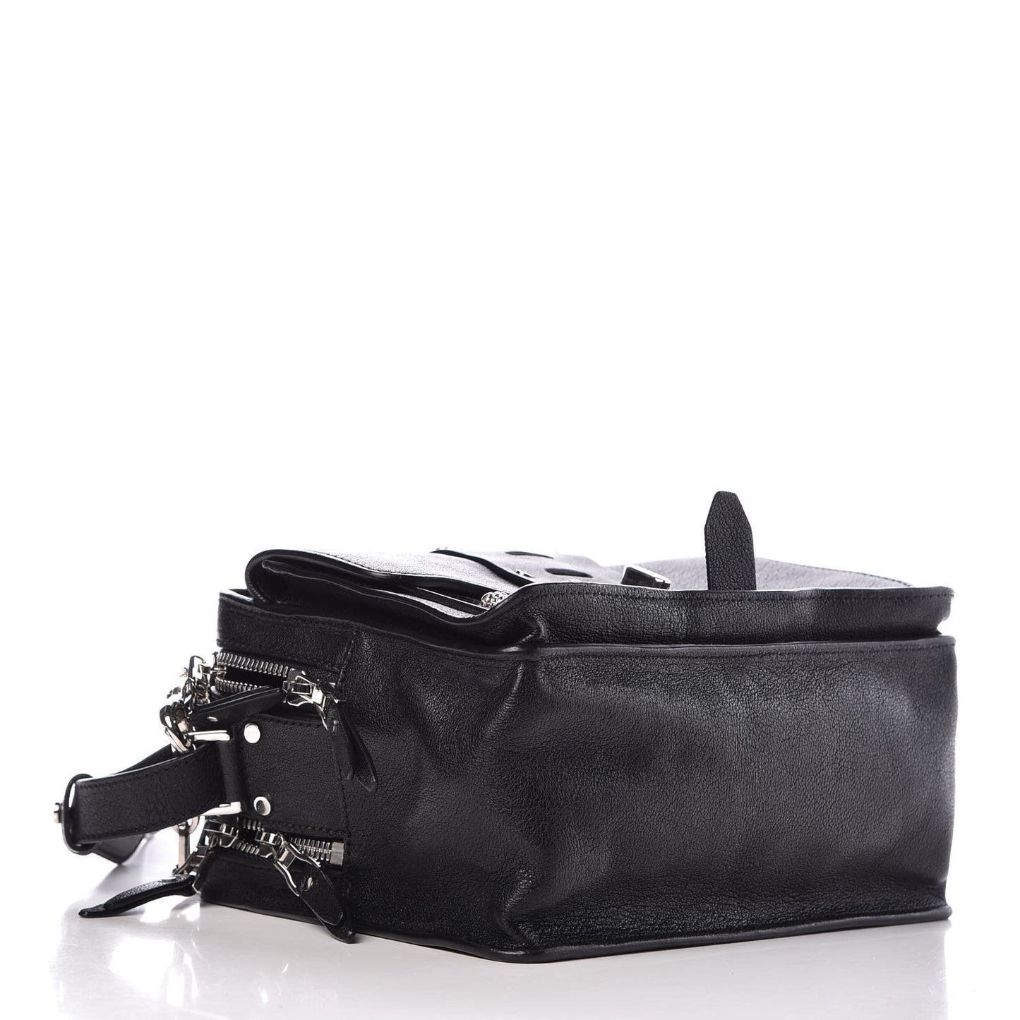 Goatskin Small Stardvst Satchel Black
