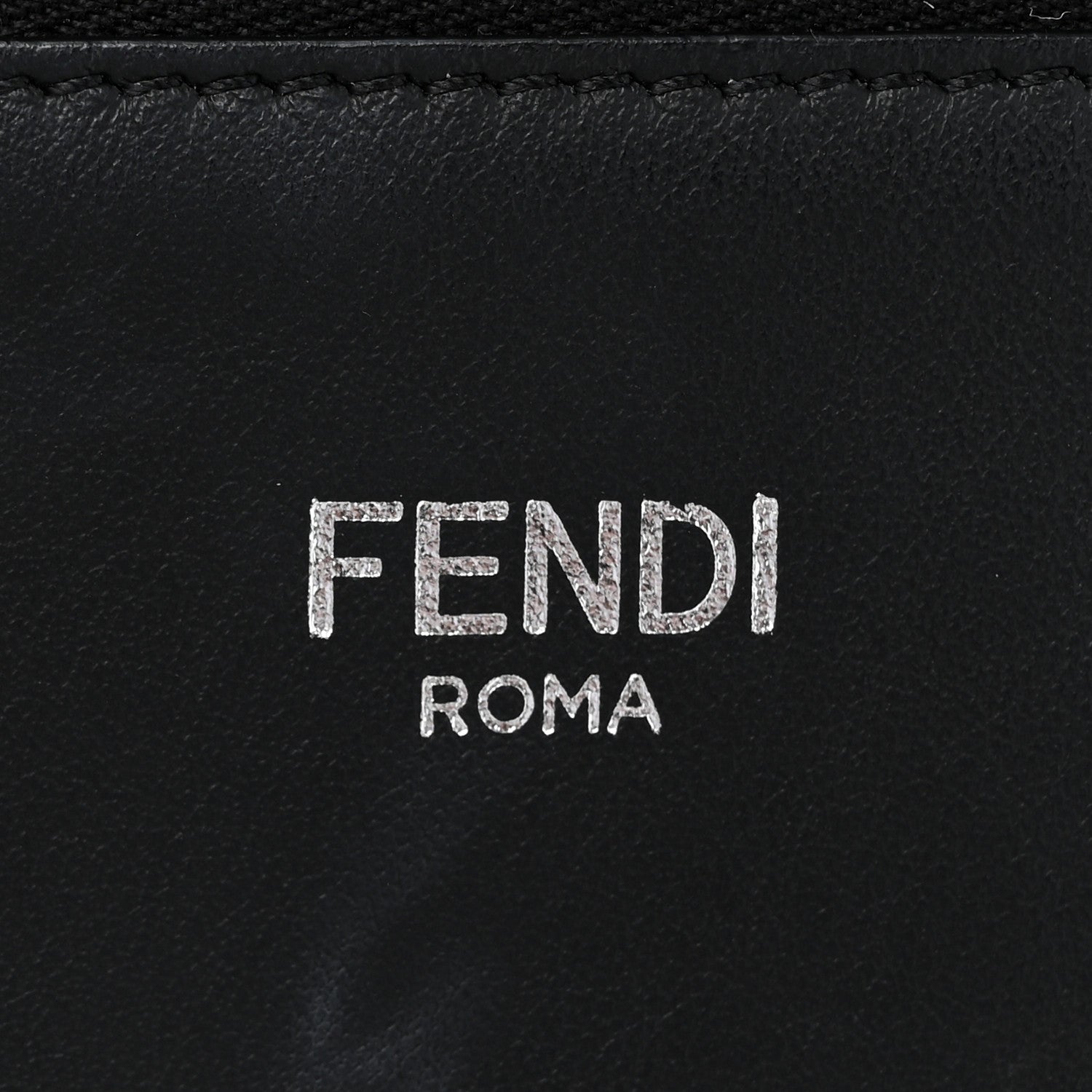 Fendi X NOEL FIELDING Cuoio Romano Painted Mini Peekaboo I SEE U Satchel Black Multicolor 7 of 17