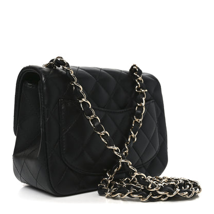 Chanel Lambskin Quilted Mini Square Flap Black 3 of 11