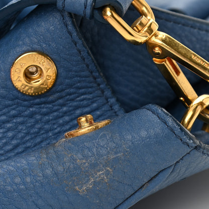 Prada Vitello Daino Tote Cobalto 11 of 16