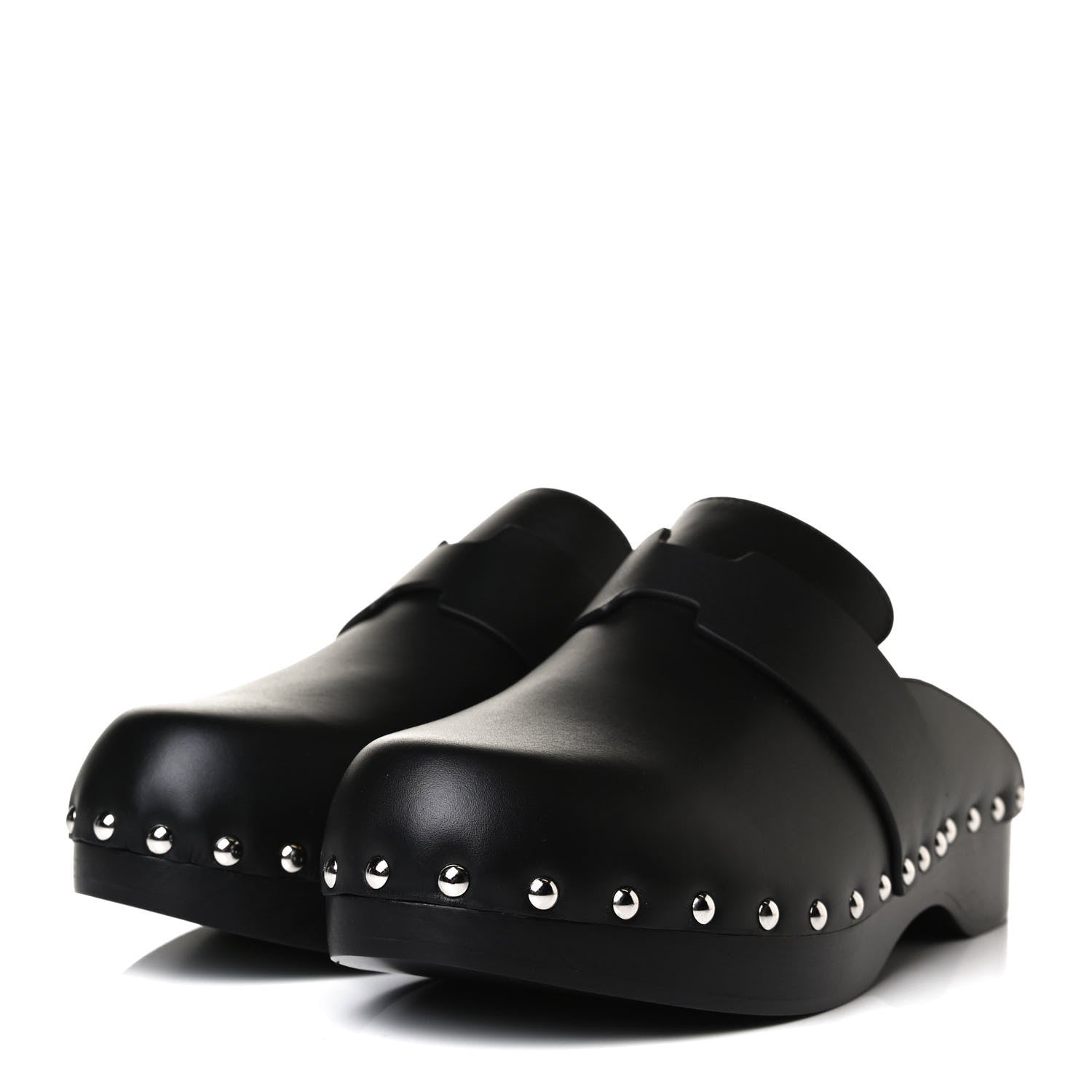 Hermes Calfskin Calya Mules 39 Black 3 of 12
