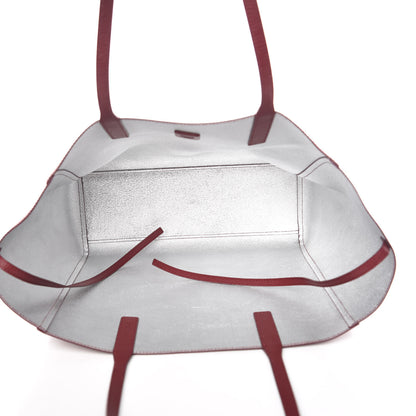 MCM Grained Calfskin Medium Reversible Wandel Tote Ruby Tan 8 of 13