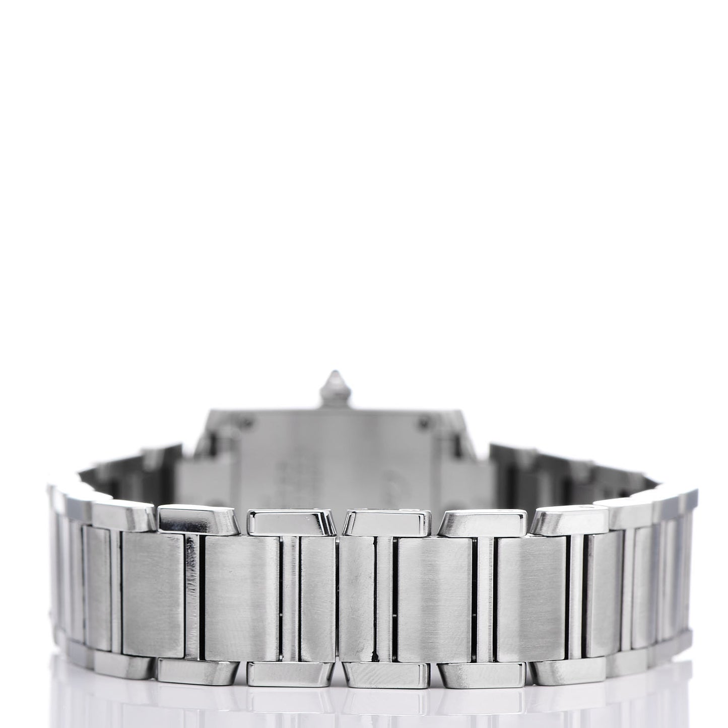 Stainless Steel 20mm Tank Francaise Quartz Watch Black